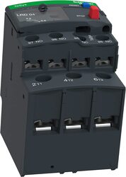 Schneider Electric TeSys Series 0.4 to 0.63 A LRD04 Thermal Relay Electric Contactor, 7.7 x 8.8 x 4.9cm, Black