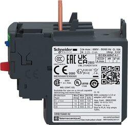 Schneider Electric LRD03 TeSys Series LRD 0.25 to 0.4A Thermal Relay, 5.1 x 7.9 x 9.1cm, Black