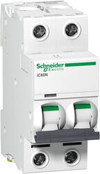 Schneider Electric A9F44240 Acti9 iC60N 2P 40A C Miniature Circuit Breaker, White