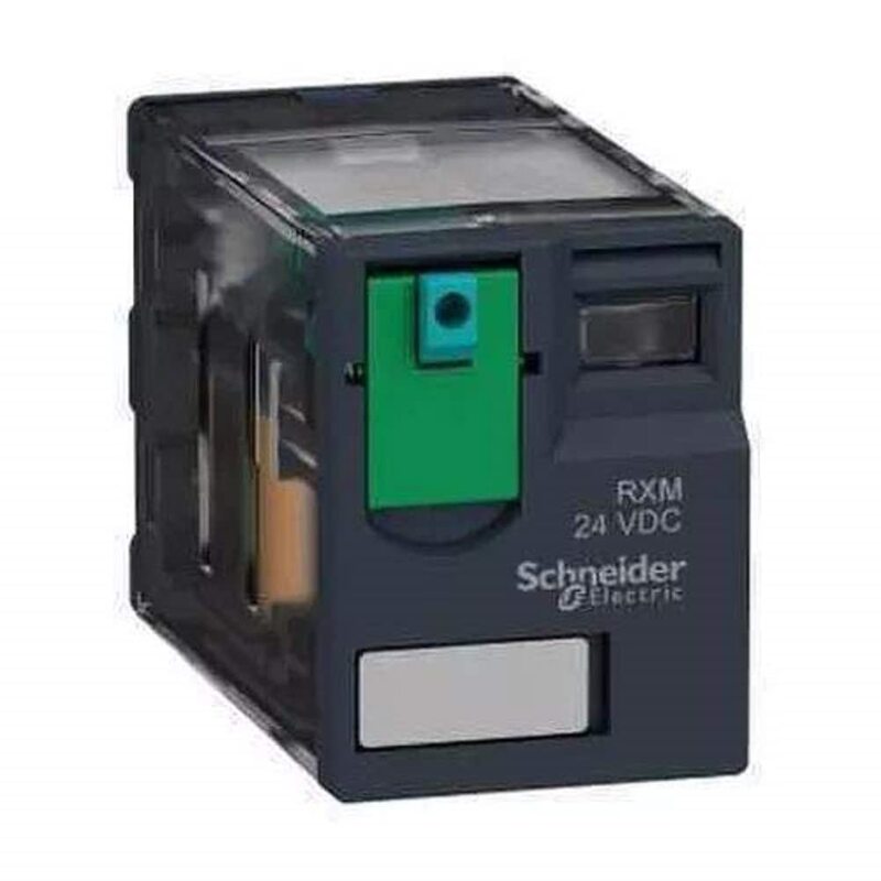 Schneider Miniature Relay 2CO 24 V, RXM2AB1BD, Black