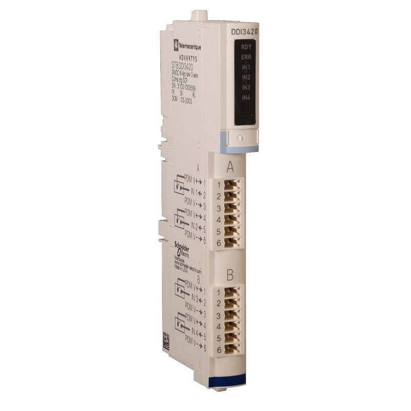 Schneider Electric PLC Modicon STB Standard Digital Input Kit, STBDDI3420K, White