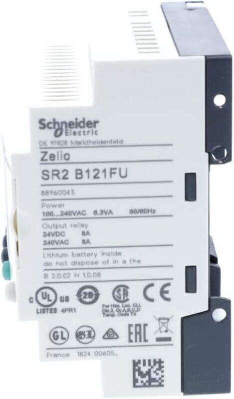 Schneider Compact Smart Relay, SR2B121FU, White