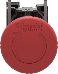 Schneider Electric XB4BS8442 D40 Emergency Stop Ttr Head, 5.5 x 9 x 4.5cm, Black/Red