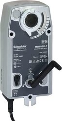 Schneider Electric MD10SR-24T Damper Actuator, 2-Position 3-Wire Floating, 24 Vac/dc, Grey