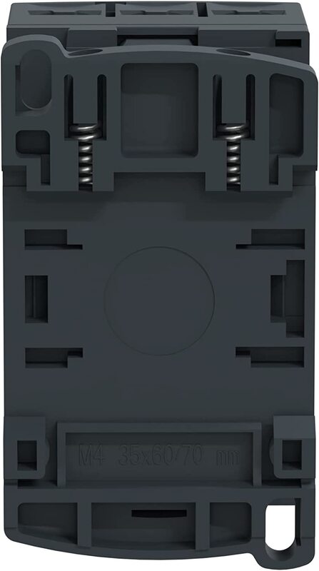 Schneider Electric LC1D18P7 TeSys Deca Contactor with 230V AC Spring Coil and 3 Poles, 9.3 x 11.4 x 5.2cm, Black