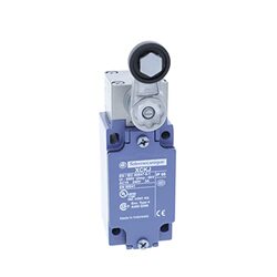 Telemecanique Sensors OsiSense XC Standard XCKJ Thermoplastic Roller Lever Limit Switch, XCKJ10511, Blue