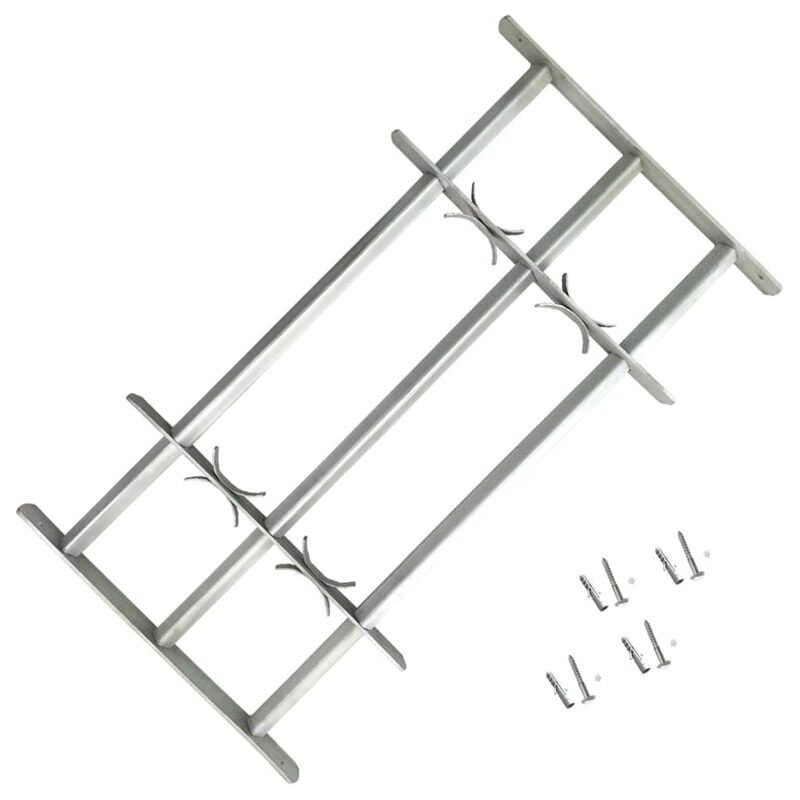 

vidaXL Adjustable Security Grille for Windows with 3 Crossbars 500-650 mm