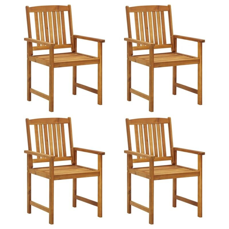 

vidaXL Garden Chairs 4 pcs Solid Acacia Wood