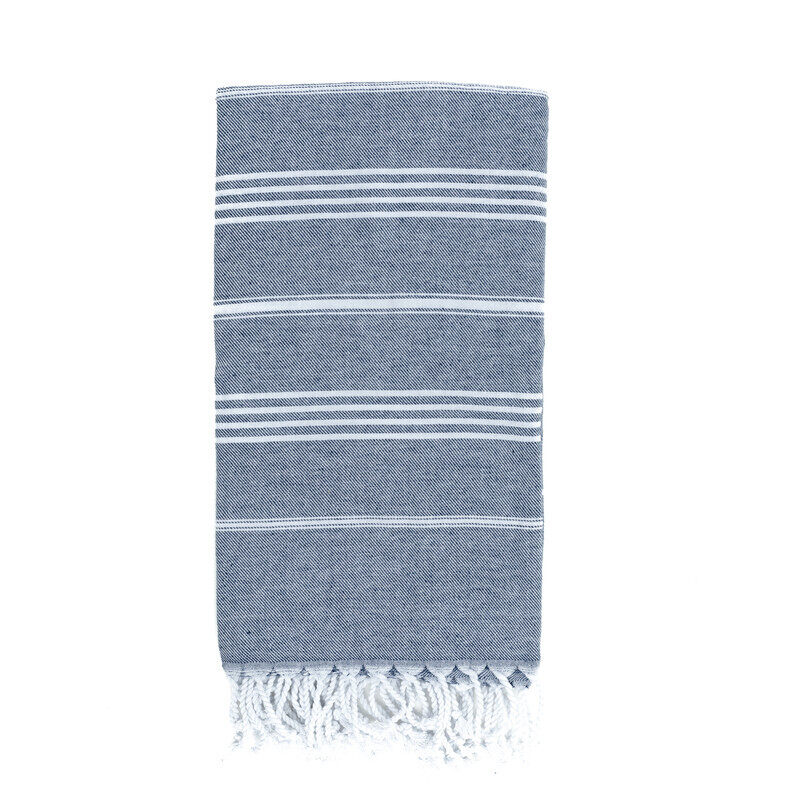 Context Turkish Peshtemal Towels  100% Organic Cotton & Prewashed Dye Towels For Bath, Pool, Beach, Spa, 40 X 70 Inches Navy