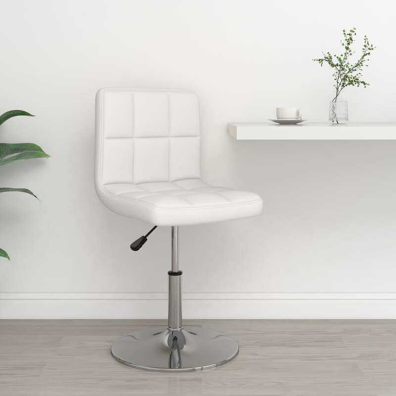 

vidaXL Bar Stool White Faux Leather