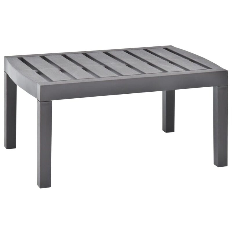 

vidaXL Garden Table Mocha 78x55x38 cm Plastic