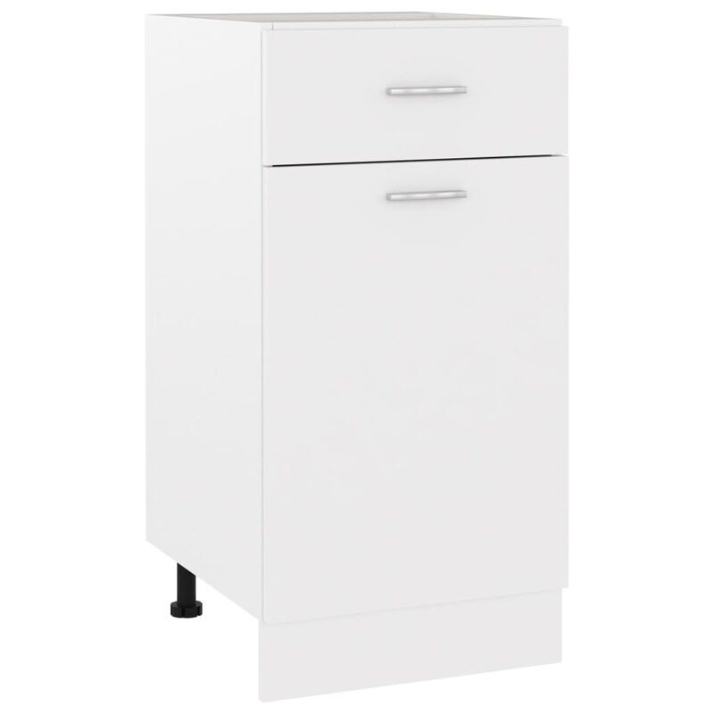 

vidaXL Drawer Bottom Cabinet White 40x46x81.5 cm Engineered Wood