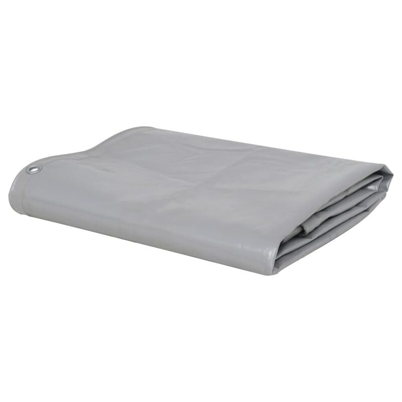 

vidaXL Tarpaulin 650 g/m 5x6 m Grey