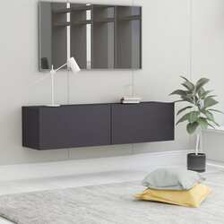 vidaXL TV Cabinet Grey 120x30x30 cm Engineered Wood