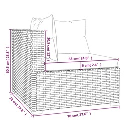 vidaXL 13 Piece Garden Lounge Set with Cushions Grey