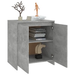 vidaXL Sideboard Concrete Grey 70x41x75 cm Engineered Wood