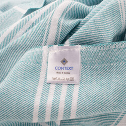 Context Turkish Peshtemal Towels  100% Organic Cotton & Prewashed Dye Towels For Bath, Pool, Beach, Spa, 40 X 70 Inches Teal