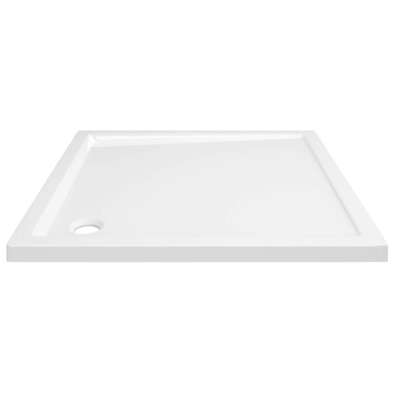 vidaXL Square ABS Shower Base Tray White 80x80 cm