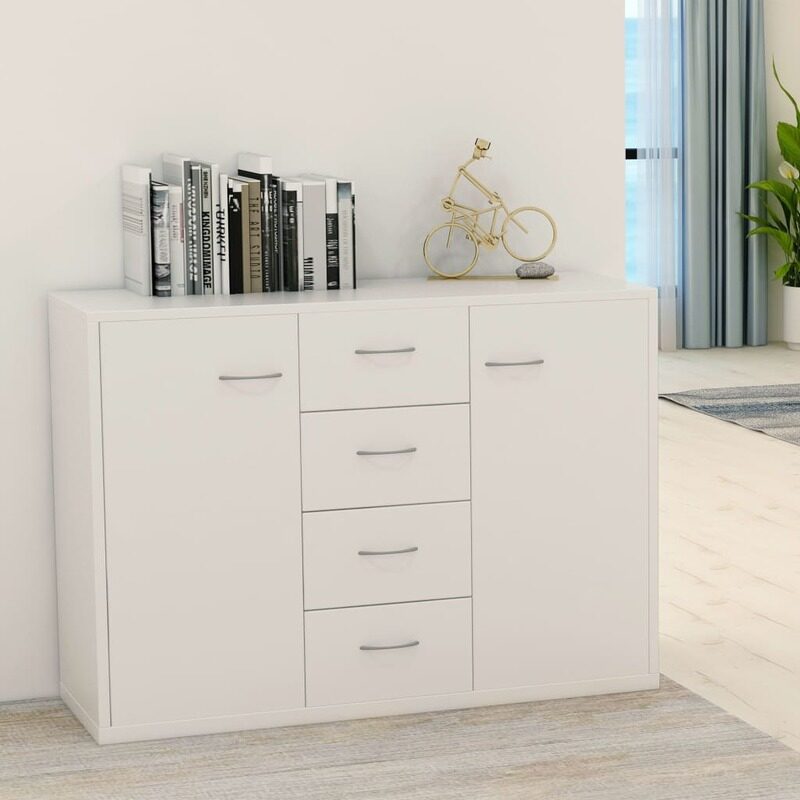 

vidaXL Sideboard White 88x30x65 cm Engineered Wood