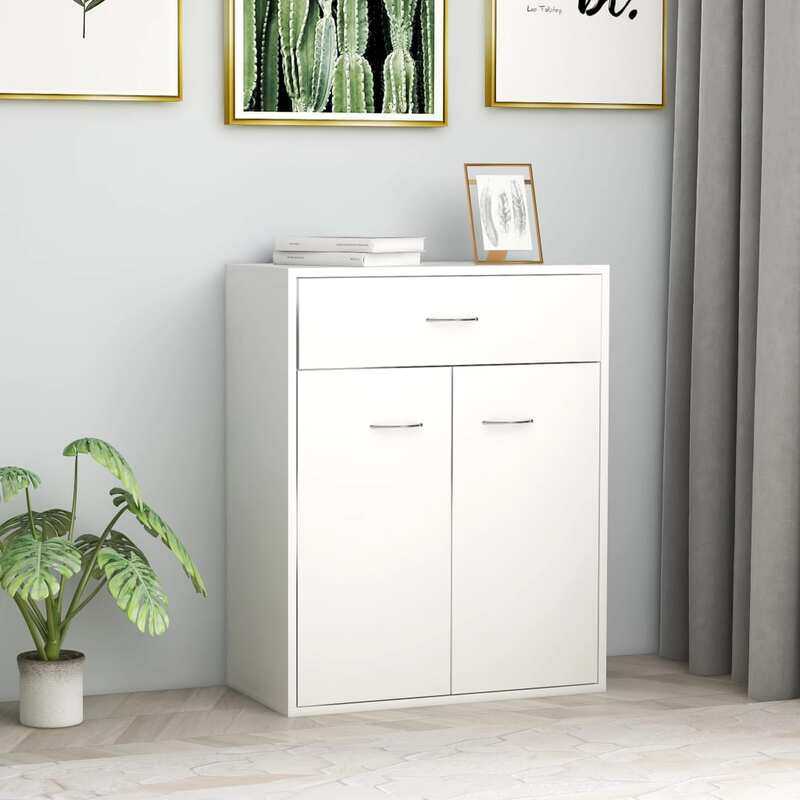 

vidaXL Sideboard White 60x30x75 cm Engineered Wood
