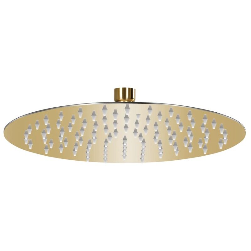 

vidaXL Rain Shower Head Stainless Steel 25 cm Round Gold