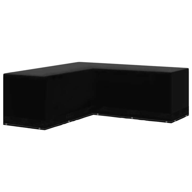 

vidaXL Garden Furniture Cover L-Shaped 12 Eyelets 250x90x90 cm