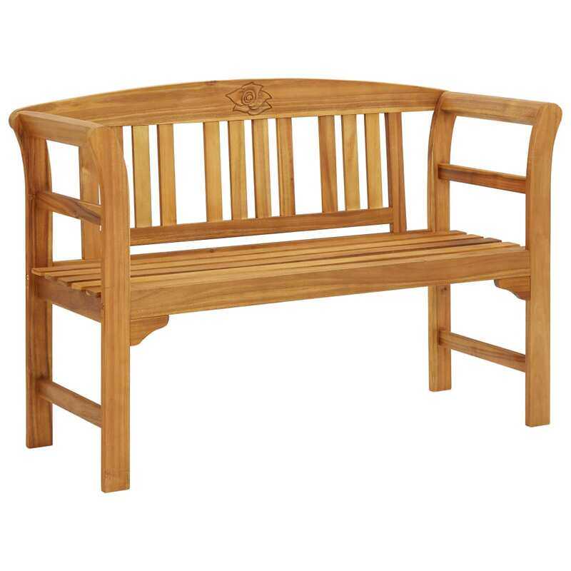 

vidaXL Garden Bench 114 cm Solid Acacia Wood
