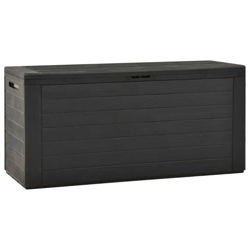 

vidaXL Garden Storage Box Anthracite 116x44x55 cm