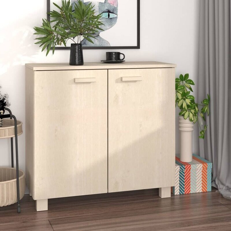 

vidaXL Sideboard HAMAR Honey Brown 85x35x80 cm Solid Wood Pine