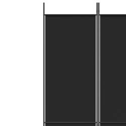 vidaXL 6-Panel Room Divider Black 300x220 cm Fabric