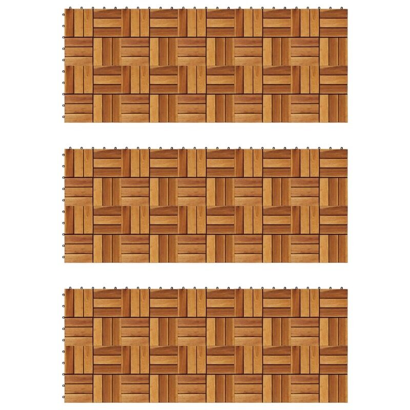 

vidaXL Decking Tiles 30 x 30 cm Acacia Set of 30