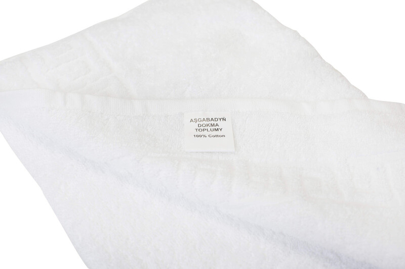 Solid White 6 piece 100% Cotton Hand Towel/Gym Towel/Face Towel