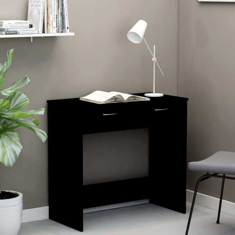 

vidaXL Desk Black 80x40x75 cm Engineered Wood