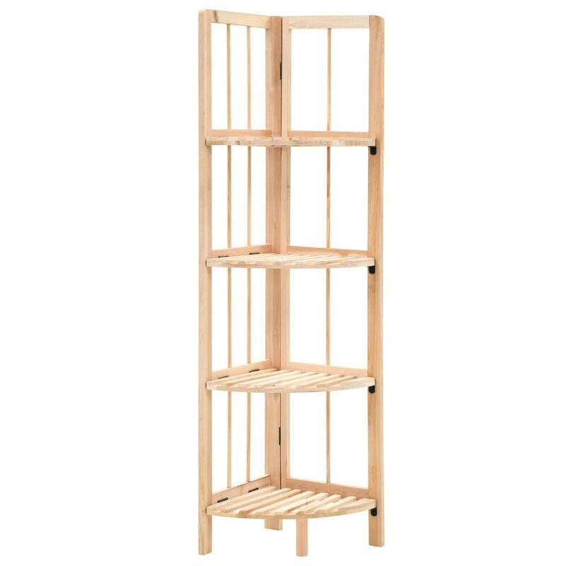 vidaXL Corner Shelf Cedar Wood 27x27x110 cm