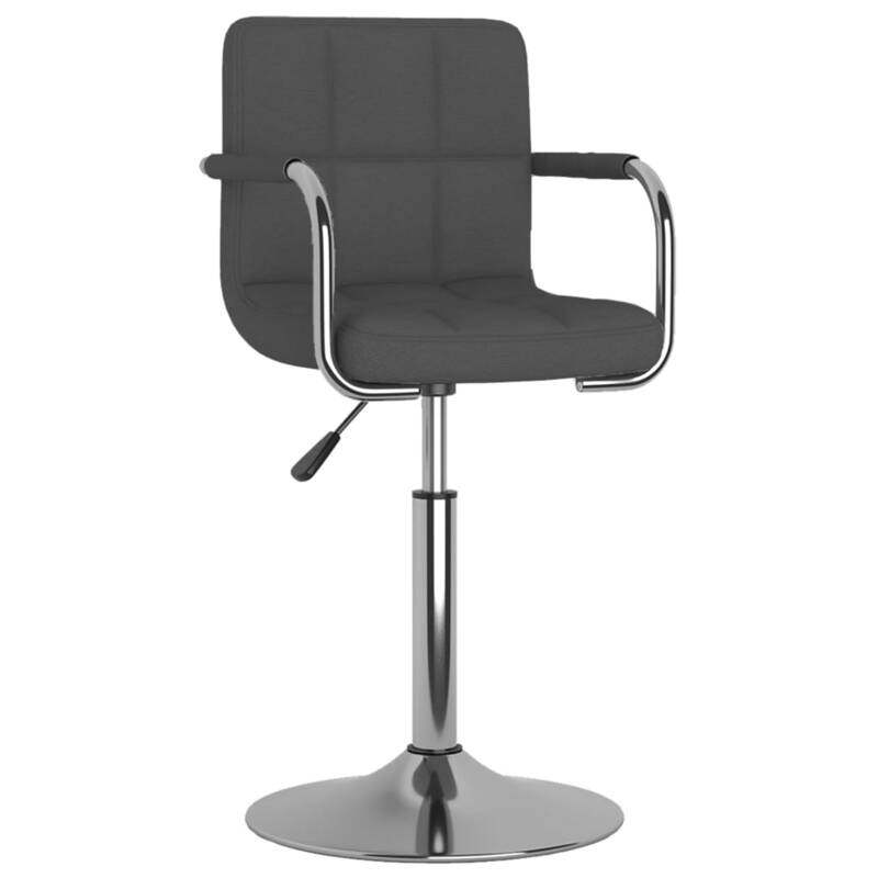 

vidaXL Dining Chair Dark Grey Fabric