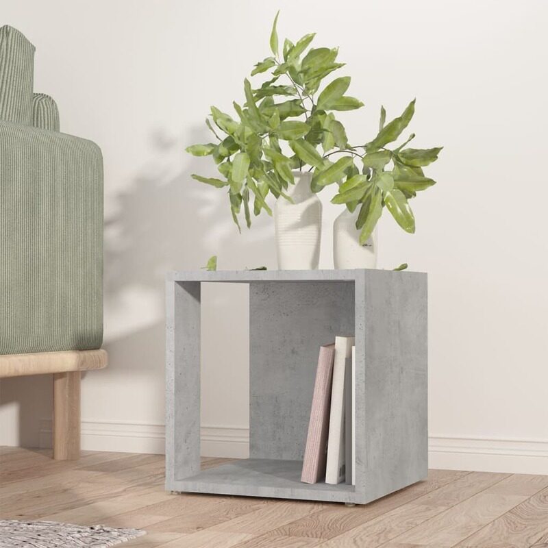 

vidaXL Side Table Concrete Grey 33x33x34.5 cm Engineered Wood