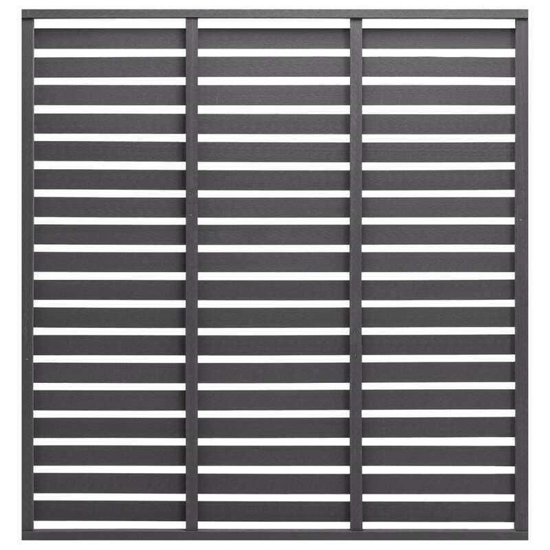 

vidaXL Fence Panel WPC 180x180 cm Grey