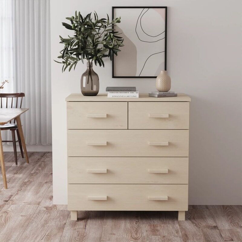 

vidaXL Sideboard HAMAR Honey Brown 79x40x80 cm Solid Wood Pine