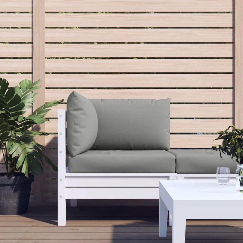 

vidaXL Pallet Sofa Cushions 3 pcs Grey Fabric