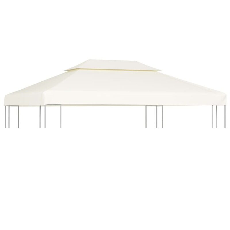 

vidaXL Gazebo Cover Canopy Replacement 310 g / m Cream White 3 x 4 m