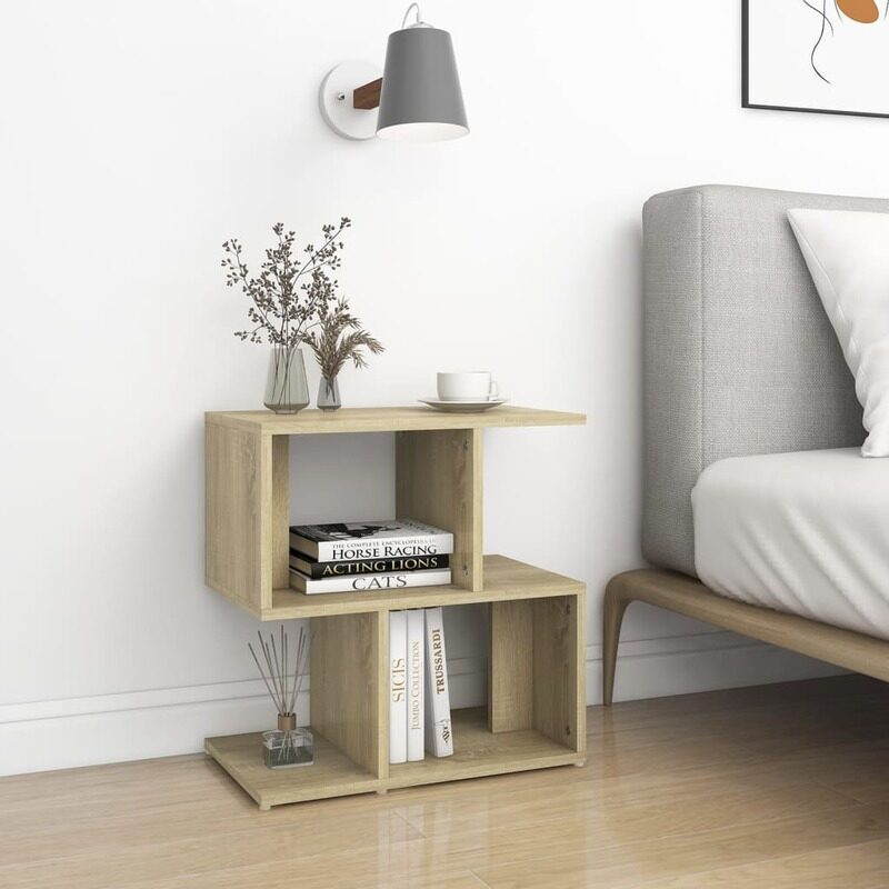 

vidaXL Bedside Cabinet Sonoma Oak 50x30x51.5 cm Engineered Wood