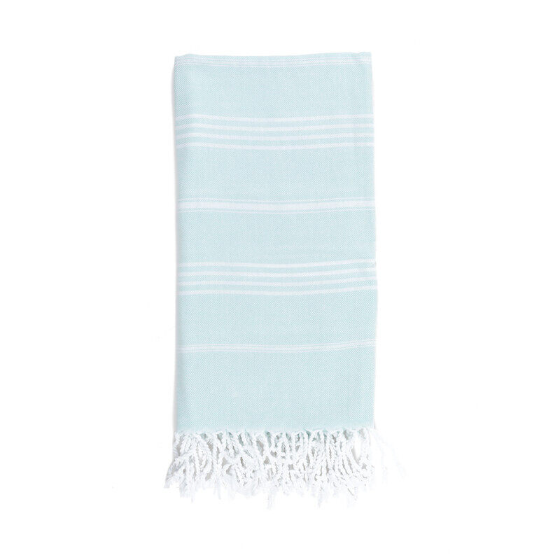 Context Turkish Peshtemal Towels 100% Organic Cotton & Prewashed Dye Towels For Bath, Pool, Beach, Spa, 40 X 70 Inches Aqua