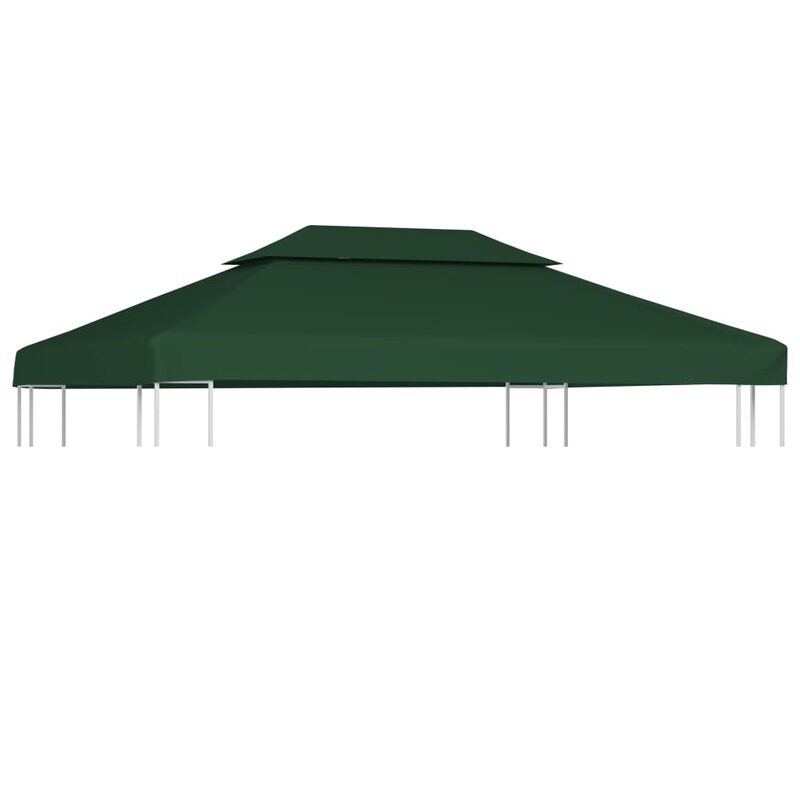 

vidaXL Gazebo Cover Canopy Replacement 310 g / m Green 3 x 4 m