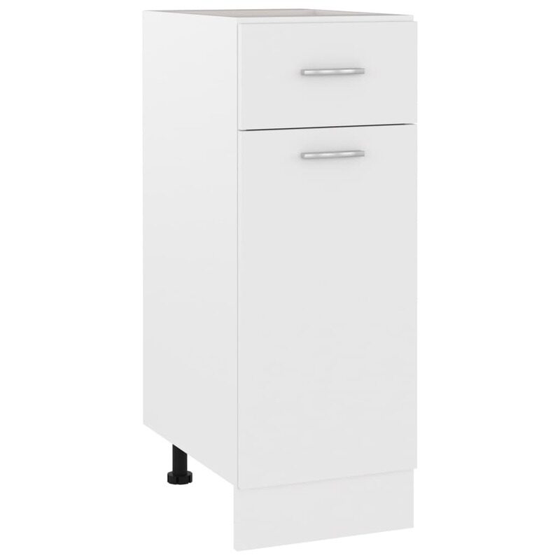 

vidaXL Drawer Bottom Cabinet White 30x46x81.5 cm Engineered Wood