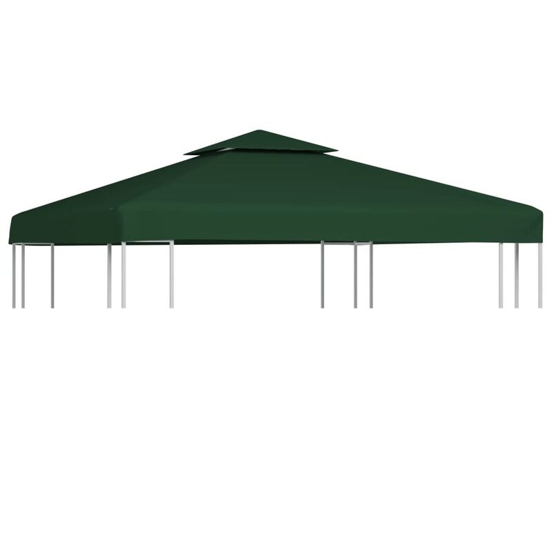 

vidaXL Gazebo Cover Canopy Replacement 310 g / m Green 3 x 3 m