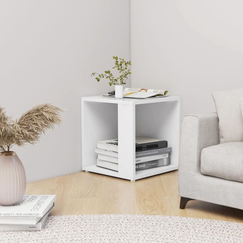 

vidaXL Side Table White 33x33x34.5 cm Engineered Wood