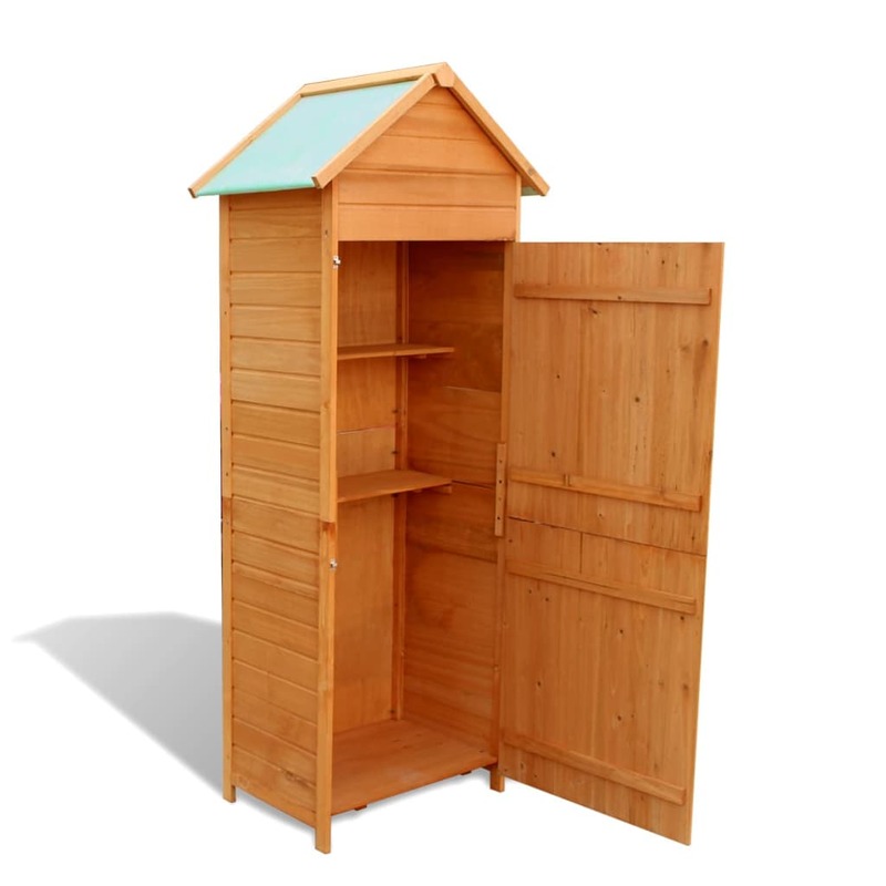 vidaXL Garden Storage Cabinet Brown 79x49x190 cm