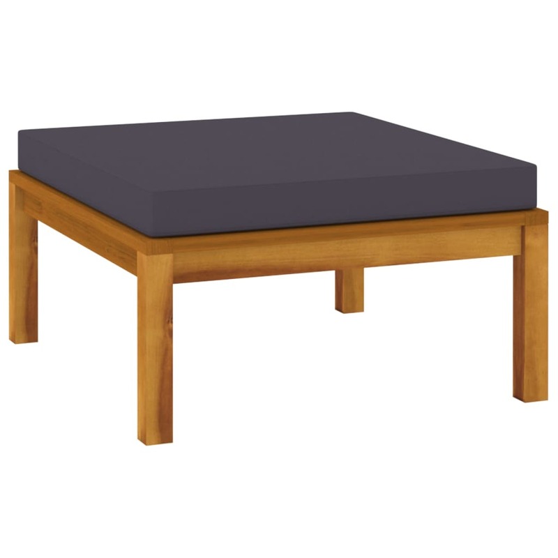vidaXL 10 Piece Garden Lounge Set with Cushion Solid Acacia Wood