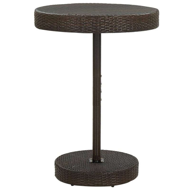 

vidaXL Garden Table Brown 75.5x106 cm Poly Rattan