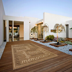 Home Gold Indoor/Outdoor Rugs Flatweave Contemporary Patio, Pool, Camp and Picnic Carpets